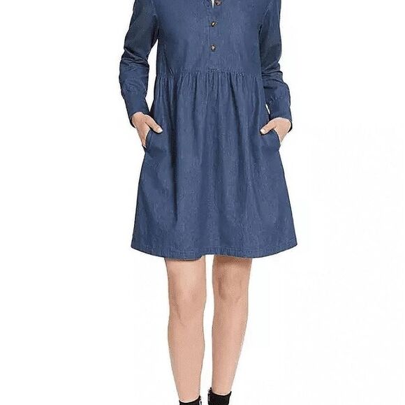 Nine-west Women's Denim Navy Dress Size M - Picture 7 of 7